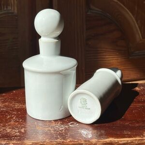 German Apothecary Gerold Porzellan White Porcelain perfume/cologne bottle 2